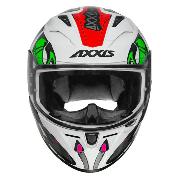 Axxis Segment Arrow Helmet Glossy White & Grey