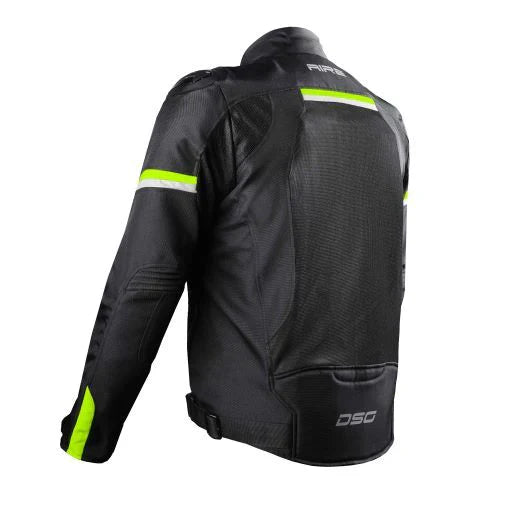 DSG Aire Mesh Jacket Black Fluro Yellow